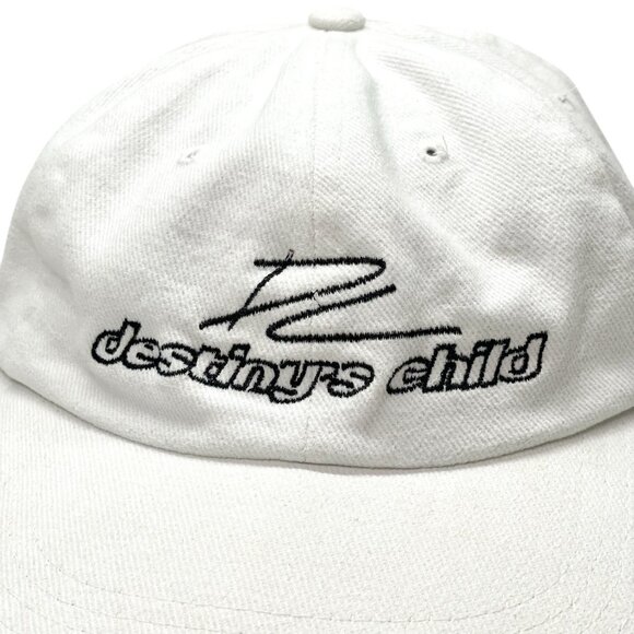 Vintage Y2K Destiny's Child White Strap Back Hat- Beyoncé - Picture 2 of 10